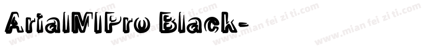 ArialMIPro Black字体转换